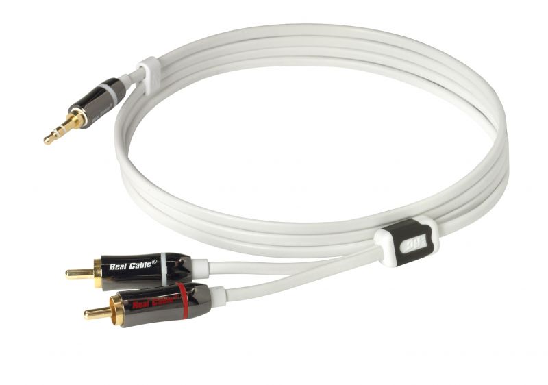 Real Cable iPlug J35M2M 3m Висококачествен кабел 3,5mm Stereo Jack - 2RCA