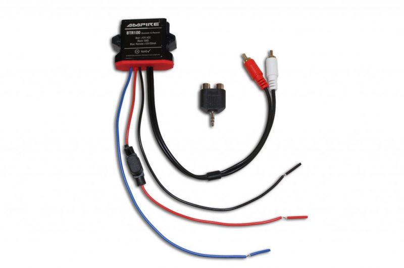 AMPIRE BTR200X Bluetooth Receiver Fürs Auto – Einfach Anzuschließen Via 3,5-mm-Klinke & 12 Volt (auch Wasserdicht Für Boote)