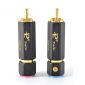 RCA Plugs Pafic 0068 Gold Mat 2pcs