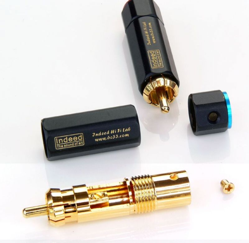 RCA Plug Indeed 1707 Audiophile L 4pcs