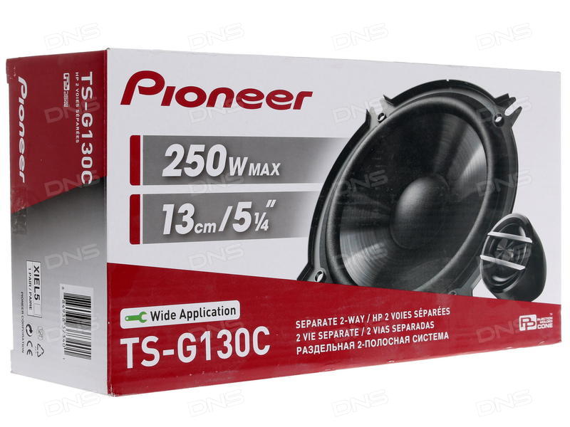 Pioneer TS-G130C Haut-Parleurs Voiture 13cm 2 Voies Séparées - 250 Watts