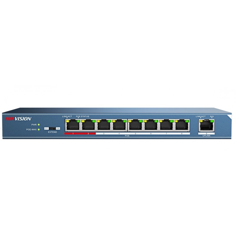 Hikvision DS-3E0109P-E 9-портов PoE switch
