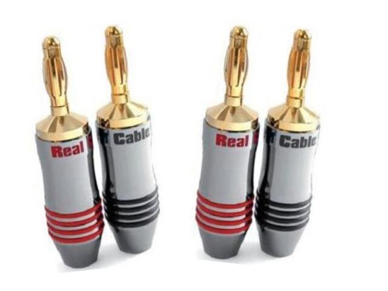 Real Cable B7210 4pcs Banana Plugs 8mm2 банан щекер