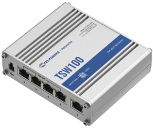 Teltonika TSW100 PoE+ switch 5 ports