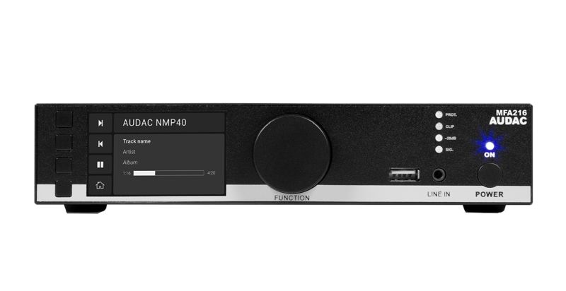 AUDAC MFA216 2x80W / 1x160W DSP PA Amplifier