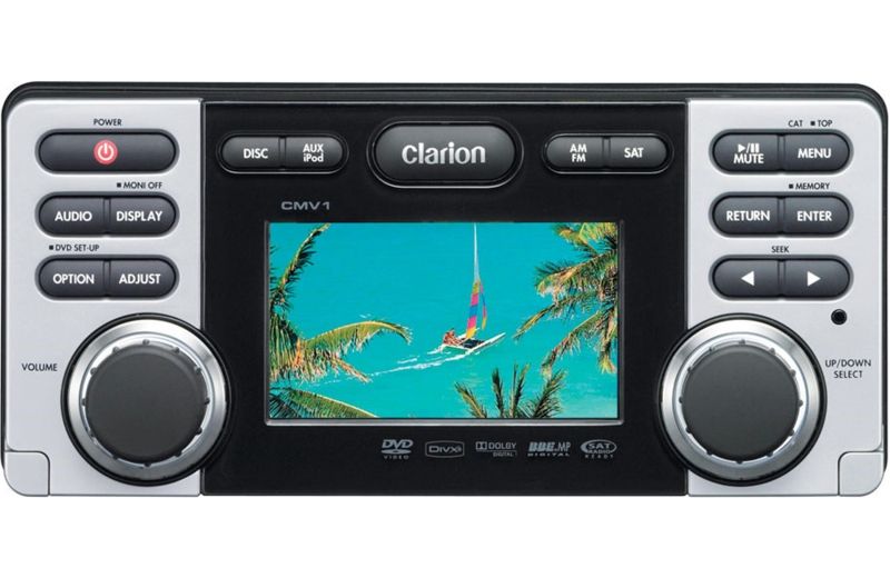 Clarion CMV1 DVD/CD/USB плейър за яхта с 3.5"-ов монитор | Плеъри Clarion