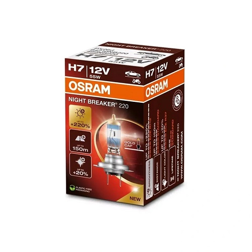 Osram H7 Night Breaker +220% халогеннa крушкa 64210NB220 | Светлини и DRL модули Osram